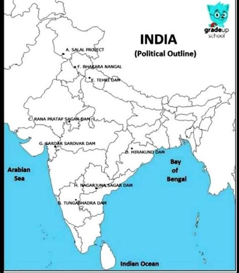On The Outline Map Of India Locate A Label The Following A Area
