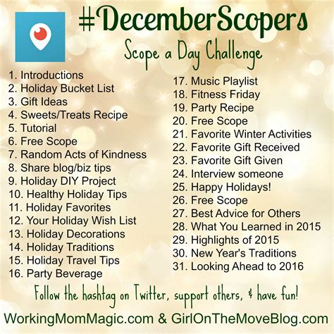 December Scopers Challenge Girl On The Move