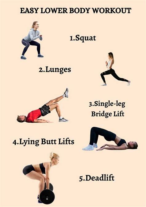Easy Lower Body Workout Fitness Fit