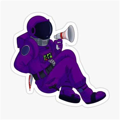 Among Us Purple Impostor Sticker For Sale By Demysketch Redbubble