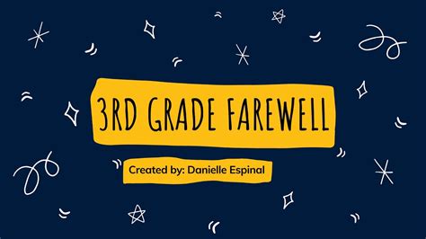 Farewell 3rd Grade Youtube