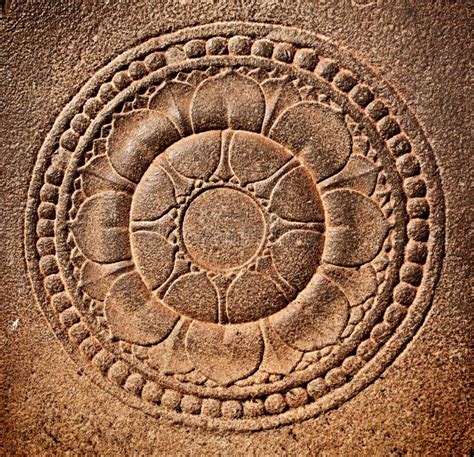 Stylized Lotus Carved On Stone Stock Photo Image Of Temple Carving