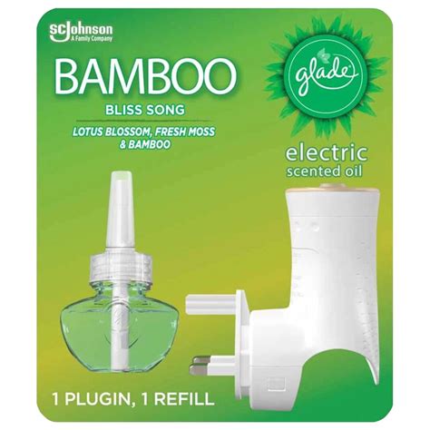 Glade Plug In Oil Complete Bamboo Bliss Song Ml Branded Household The Brand For Your Home