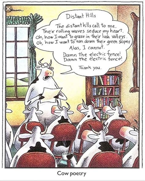 Cow Poetry Far Side Comics Gary Larson Cartoons The Far Side Gallery