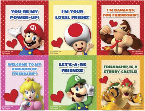 Nintendo Offers Free Mario Zelda And Kirby Valentines