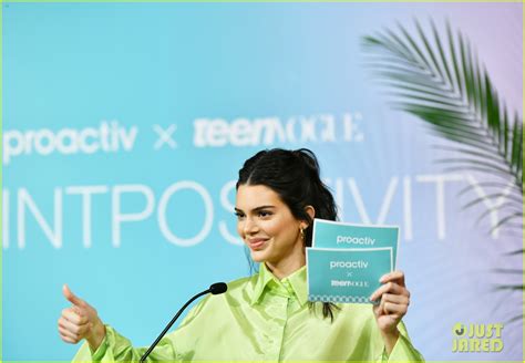 Kendall Jenner Promotes Acne Positivity At Paint Positivity Event With