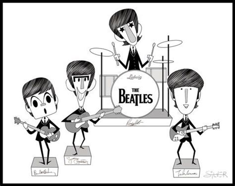 10 Dibujos De Los Beatles