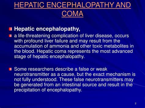 It may be more difficult to detect. PPT - Assessment and Management of Patients With Hepatic ...