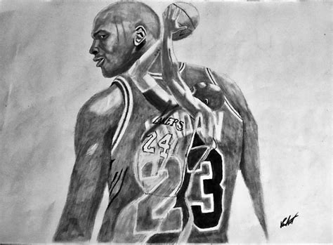 Bryant never quite reached jordan's status in the conversation as the best to ever play the game. Michael Jordan Kobe Bryant Drawing by Bigken20 on DeviantArt