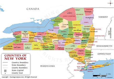 Buy New York County Map Online Purchase New York County Map