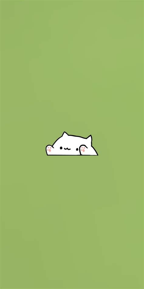 Kawaii Cat Cat Aesthetic Phone Wallpaper Snoopy Cats Green