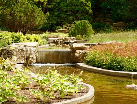 Water Feature Falls At Rock Garden Royal Botanical Gardens Hamilton