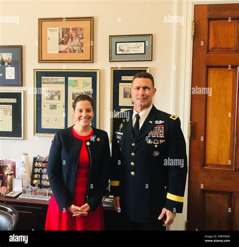 Elise Stefanik And Major General Brian J Mennes Ca 10 April 2019