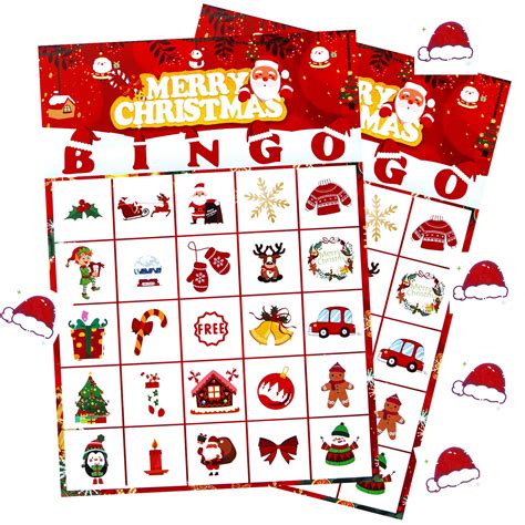 Buy Unves Christmas Bingo Game For Kids 24 Players Christmas Bingo