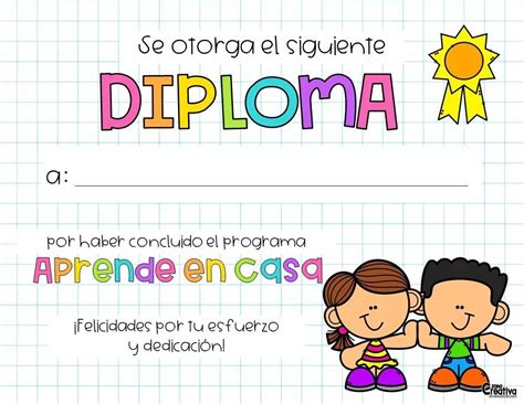 Pin De Adri Gomez En Aprendizaje En Casa Diplomas Para Niños