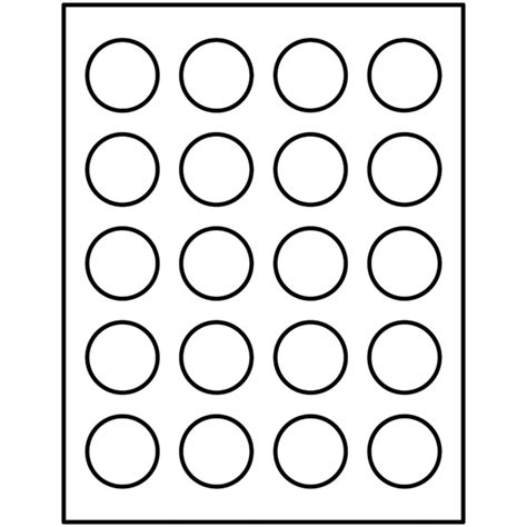 Avery Round Labels 1½ Template