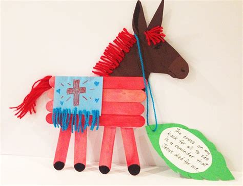 Download our children story reader about palm sunday. Arts And Crafts: Palm Sunday Donkey - Catholic Teacher ...