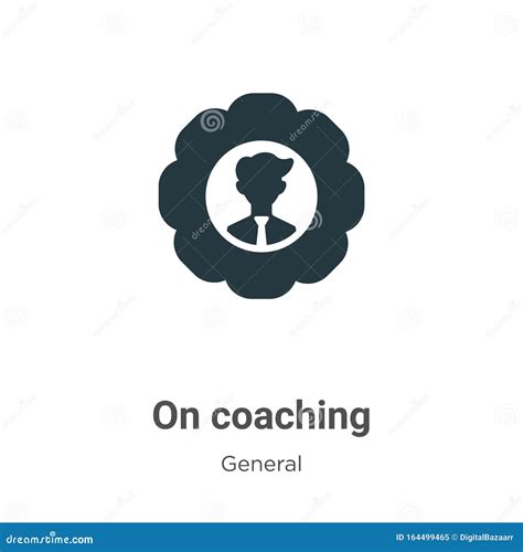 On Coaching Vector Icon On White Background Flat Vector On Coaching
