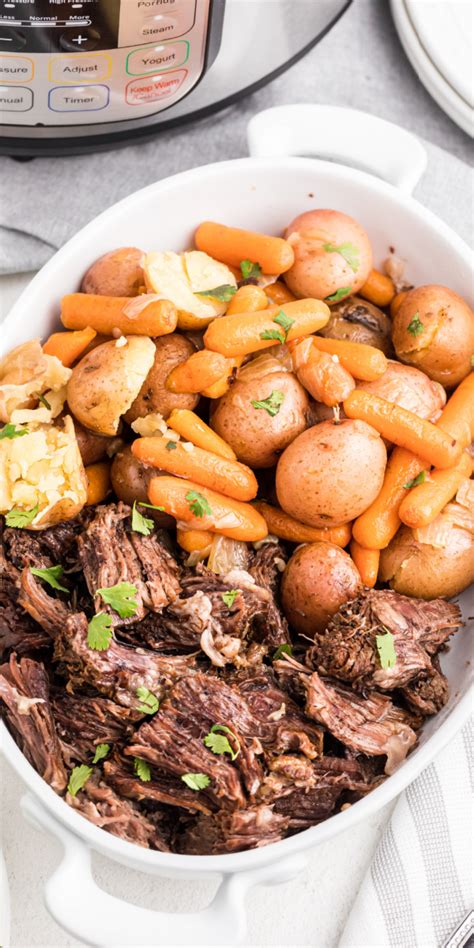 Slow cooking at low heat is what melts the for pot roasts, and other slow cooked tough meats, fat is your friend! Instant Pot Pressure Cooker Pot Roast Recipe - PinkWhen