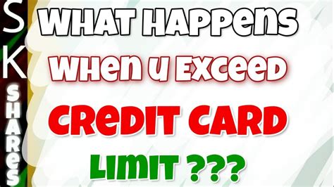 What are the average credit lines for new credit card accounts? What happens when you use more than credit card limit - YouTube
