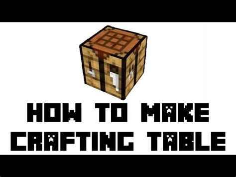 How To Make A Crafting Table In Minecraft Step By Step Guide
