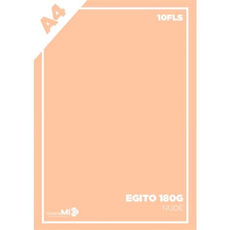 Papel Color Plus Card 180g A4 Egito Nude 10fls