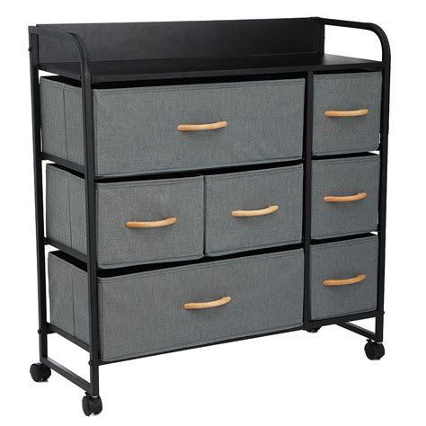 Living room furniture menu open. KingSo 7 Drawer Dresser for Bedroom, Tall Fabric Double ...