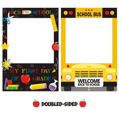 Buy Back To School Photo Booth Frame Welcome First Day Of School Selfie