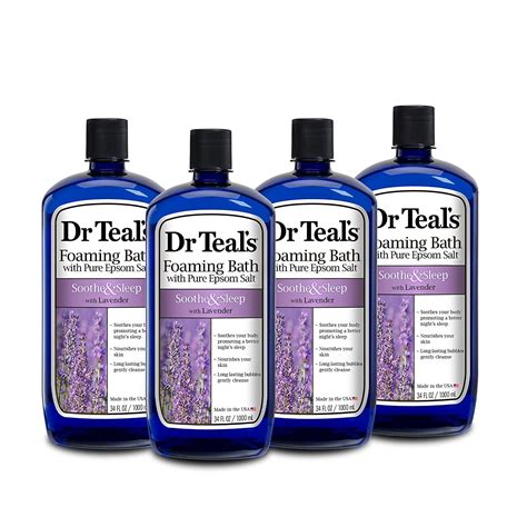 Dr Teals Foaming Bath With Pure Epsom Salt Soothe And Sleep With