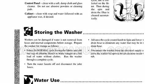 Maytag LAT9416AAE Top Load Washer Owner's Manual
