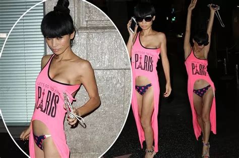 Bai Ling Forgets Half Her Outfit As She Flashes Her Knickers For Hollywood Meal Out Mirror Online