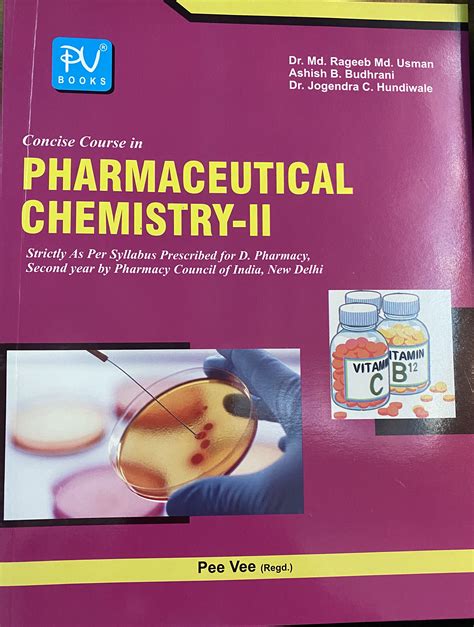 Concise Course In Pharmaceutical Chem Ii Dpharm 2nd Year Medical