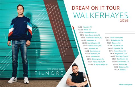 Charitybuzz The ‘dream On It Vip Experience Meet Walker Hayes With 2