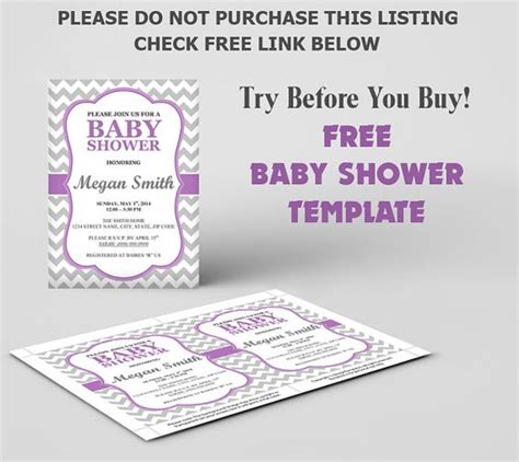 baby shower invitation template diy editable