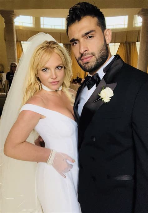 Britney Spears Wears Versace Wedding Dress To Marry Sam Asghari Photos