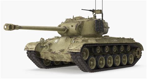 3d Model M26 Pershing Medium Tank Turbosquid 1318122