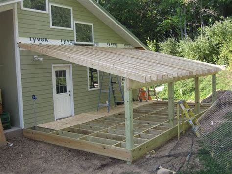 Slant Roof Shed Plans Decks Patio Roof Building A Porch Y Shed Roof