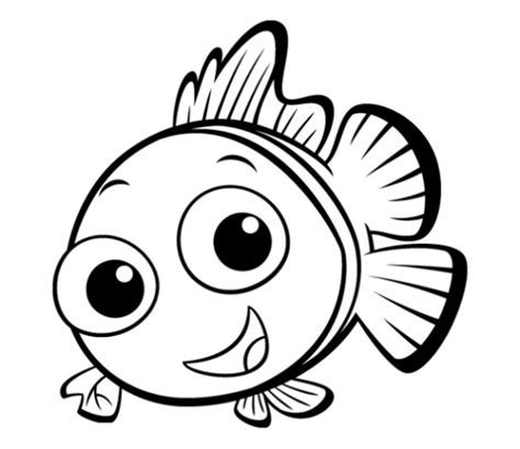 Such a cute printable colouring sheet! Simple Fish Drawing - Cliparts.co