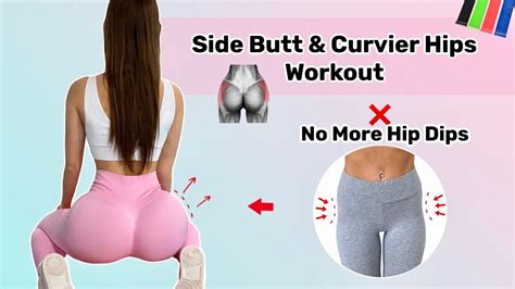 10 min side butt and curvier hips workout at home 🔥 hot and effective exercises with resistance band