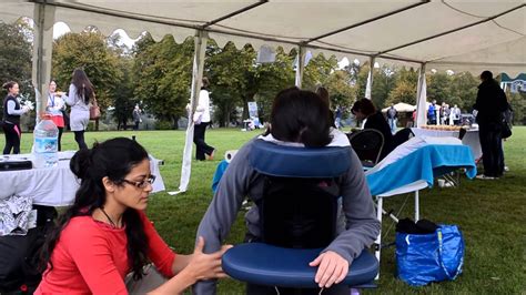 Shiatsu Chair Massage Charity Pt1 Youtube