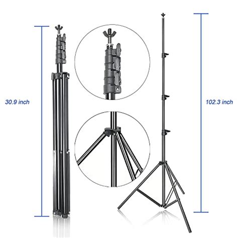 HYJ INC Ft X Ft Adjustable Photography Backdrop Support System Photo Video Studio Muslin
