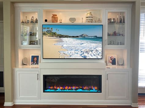 Custom Built In Entertainment Furniture And Cabinets With Electric