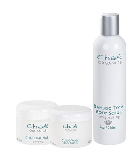 Chaé Complete Body Skincare Bundle Detoxify Exfoliate Moisturize