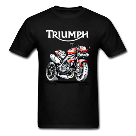 Speed Triple 1050 Triumph Motorcycle T Shirt Men Black T Shirt Vintage