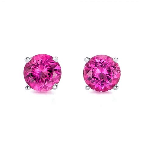 Pink Tourmaline Stud Earrings 100945 Seattle Bellevue Joseph Jewelry