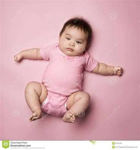 Baby Lying On Back Stock Photo Image Of Shot Photograph 2044736