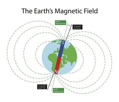 magnetic poles and geomagnetic poles modern ias