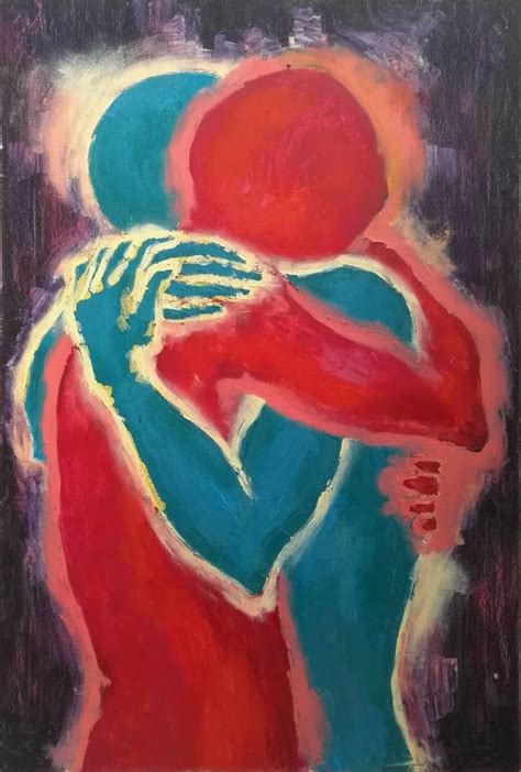 Embrace Painting In Love Painting Romantic Art Art Inspiration
