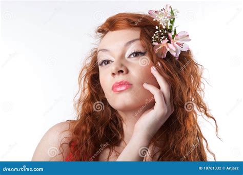 Beautiful Woman With Spring Flowers Stock Photography Image 18761332
