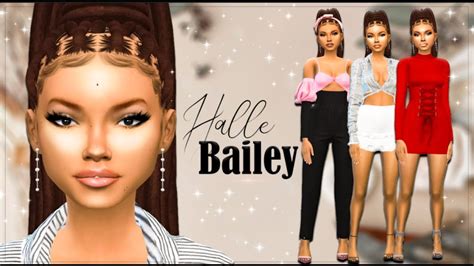 The Sims 4halle Bailey Celebrity Cas Sim And Cc Folder Download Youtube